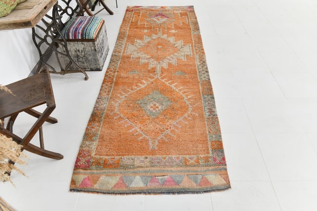 3'4'' x 10'0'' Turkish Vintage Runner Rug - 23525 - 5
