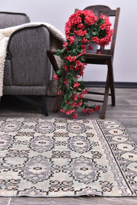 2'3'' x 6'3'' Handmade Vintage Wool Rug - 244688 - 11