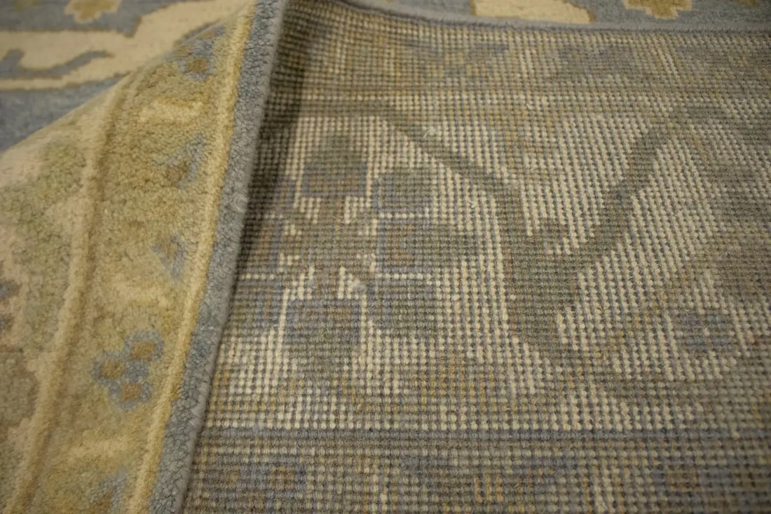 Gray Floral 8X10 Oushak Oriental Rug - 18