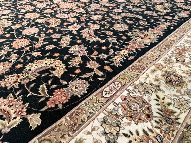 Magnificent Silk &Wool Tabriz Rug 8x10 - 13