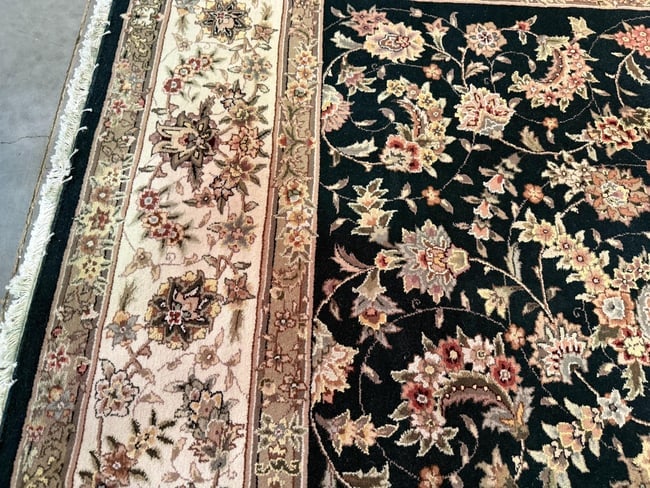 Magnificent Silk &Wool Tabriz Rug 8x10 - 4