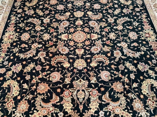 Magnificent Silk &Wool Tabriz Rug 8x10 - 8