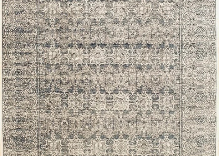 Hand Knotted Indo-Khotan Geometric Oriental Area Rug Carpet 8'1" x 10'1" - 3
