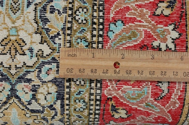 Persian QOM RUG 3'5"x5'1" - 10