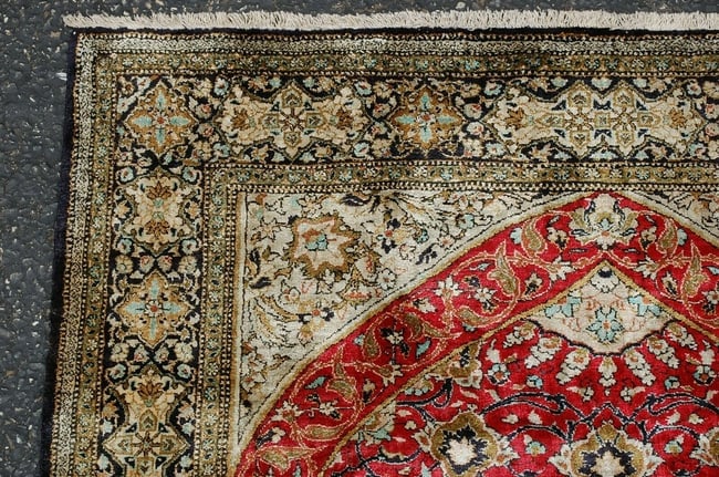 Persian QOM RUG 3'5"x5'1" - 4