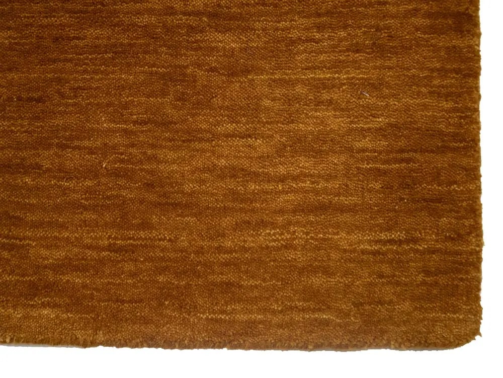 Orange Modern Solid 6X6 Gabbeh Oriental Square Rug - 10