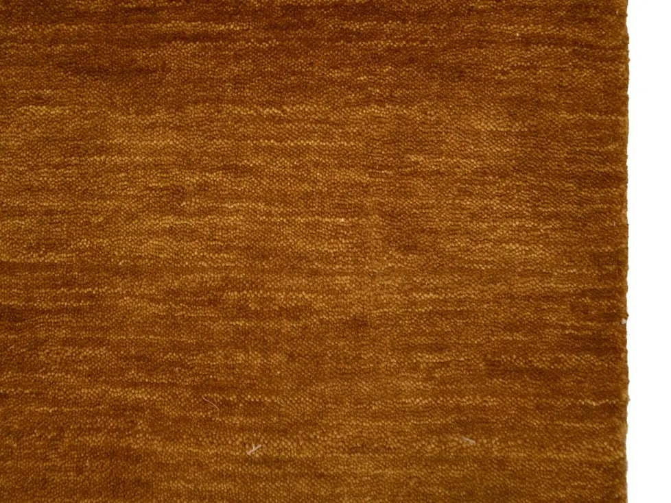 Orange Modern Solid 6X6 Gabbeh Oriental Square Rug - 11