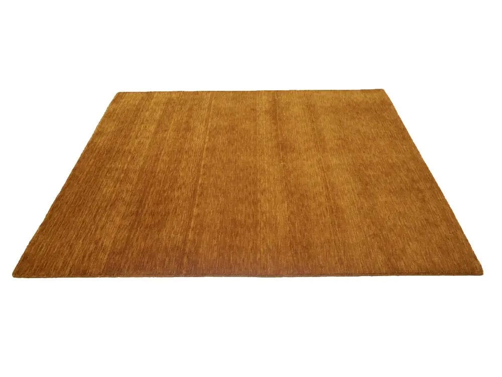 Orange Modern Solid 6X6 Gabbeh Oriental Square Rug - 6