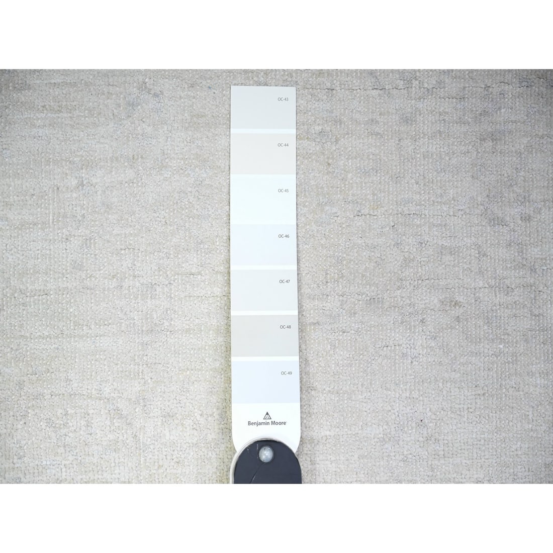 Pastel Gray Hand Knotted Washed Out Peshawar Wool Oriental Rug - 8