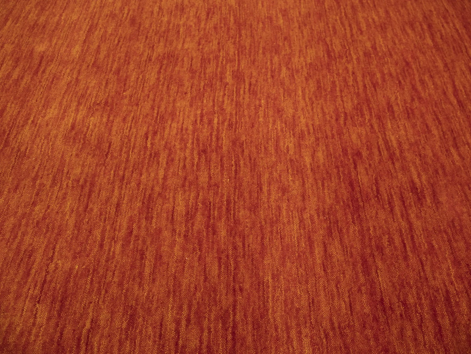 Orange Red Modern Solid 9X12 Gabbeh Oriental Rug - 6