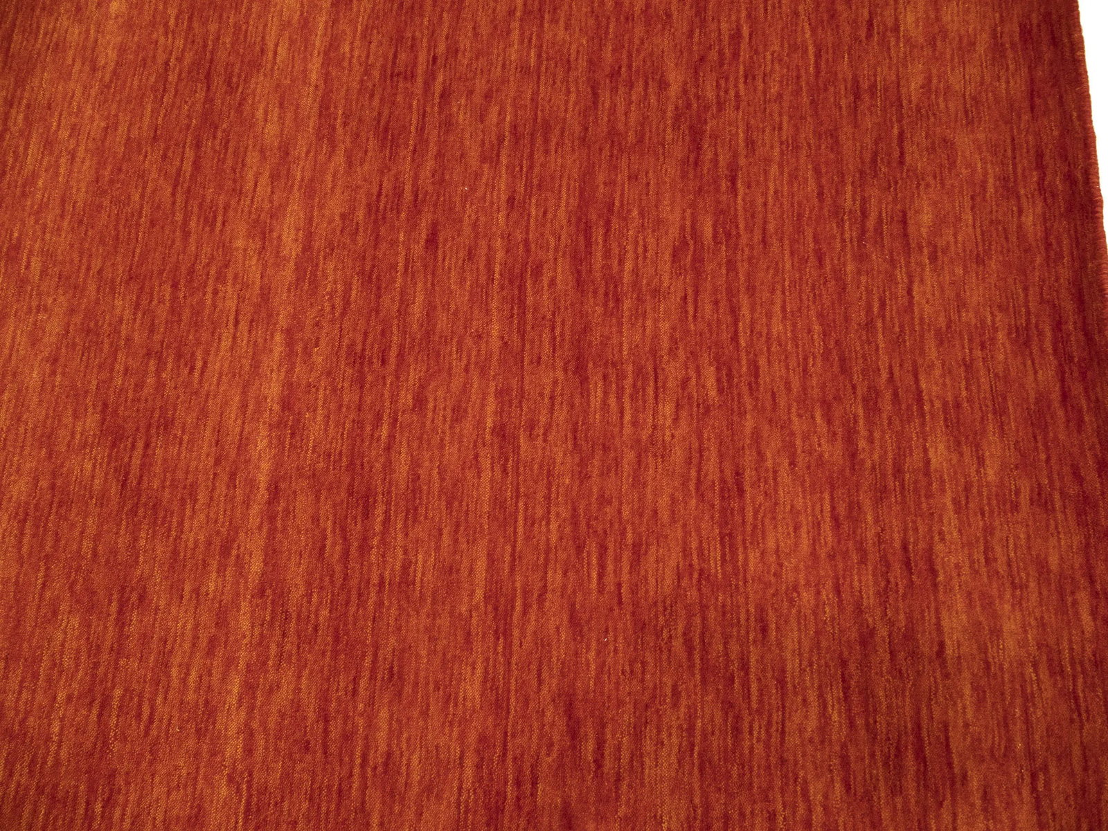 Orange Red Modern Solid 9X12 Gabbeh Oriental Rug - 9
