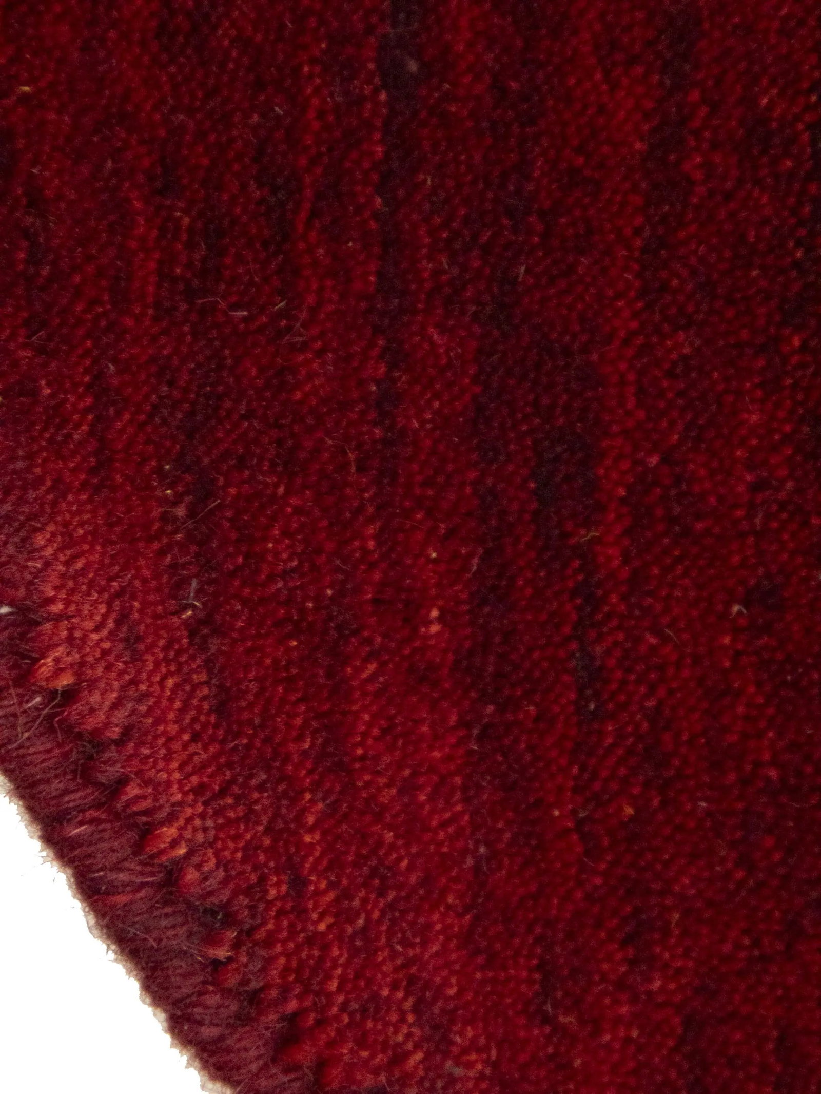 Maroon Red Modern Solid 6X6 Gabbeh Oriental Round Rug - 10