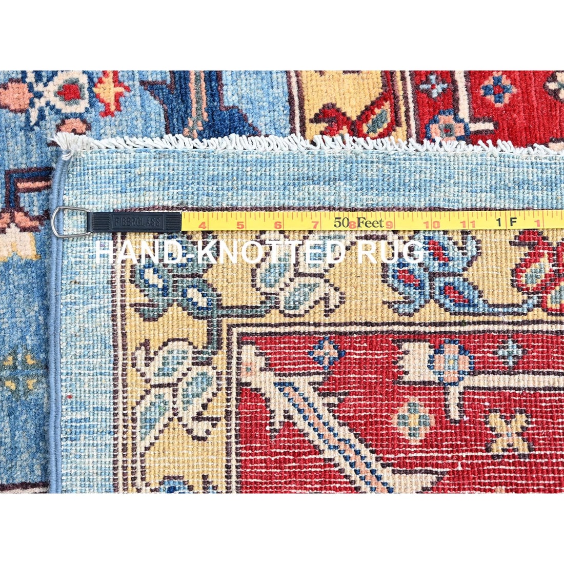 Tomato Red Afghan Heris Seeripe Bakshaish Design 100% Wool Rug - 11