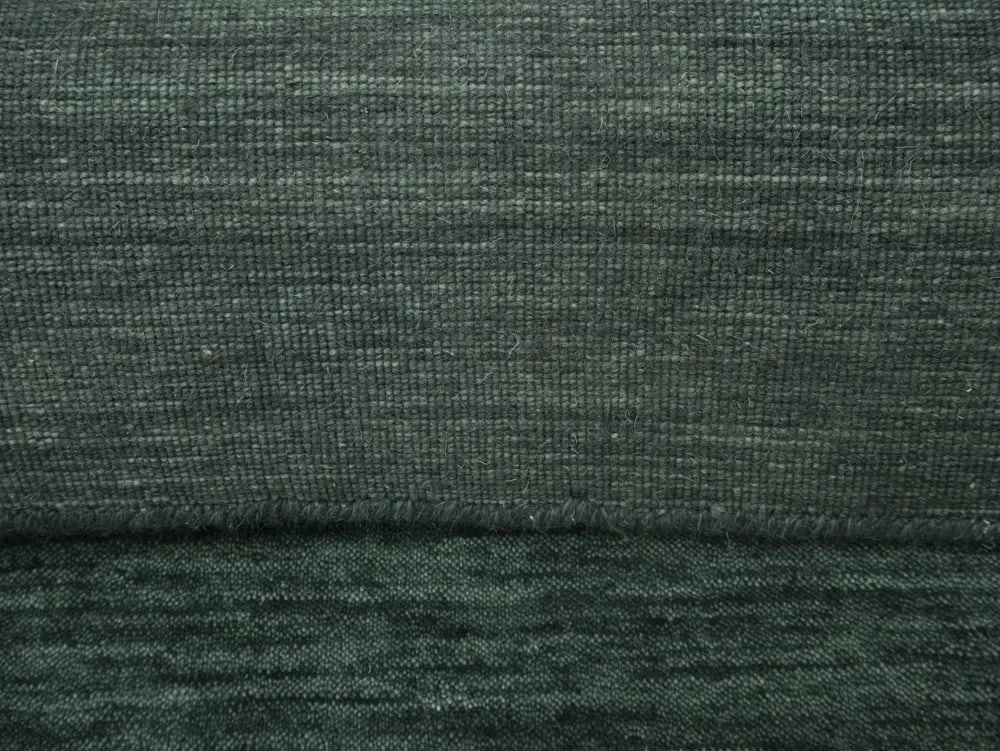 Dark Green Solid Gabbeh Modern Rug in All Size - 10