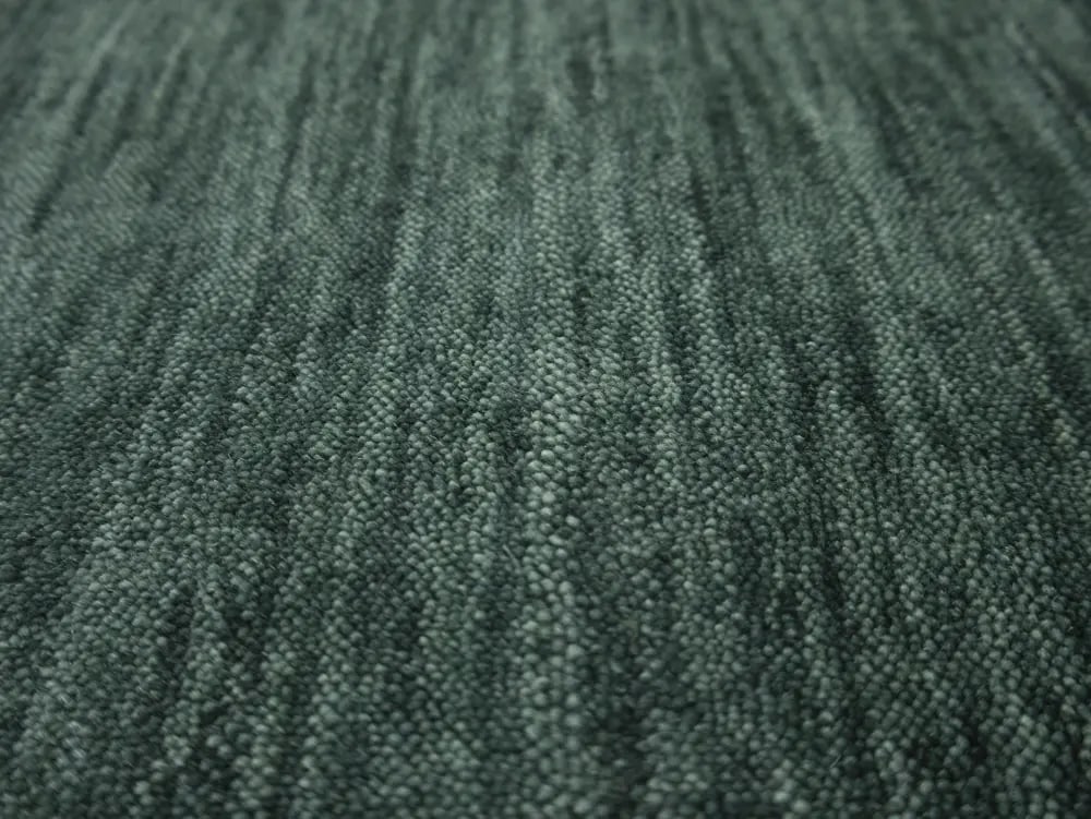 Dark Green Solid Gabbeh Modern Rug in All Size - 7