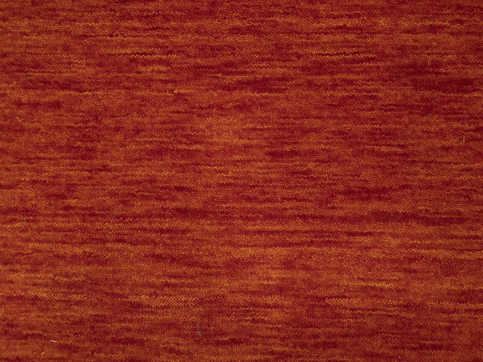 Orange Red Modern Solid 3X10 Gabbeh Oriental Runner Rug - 8
