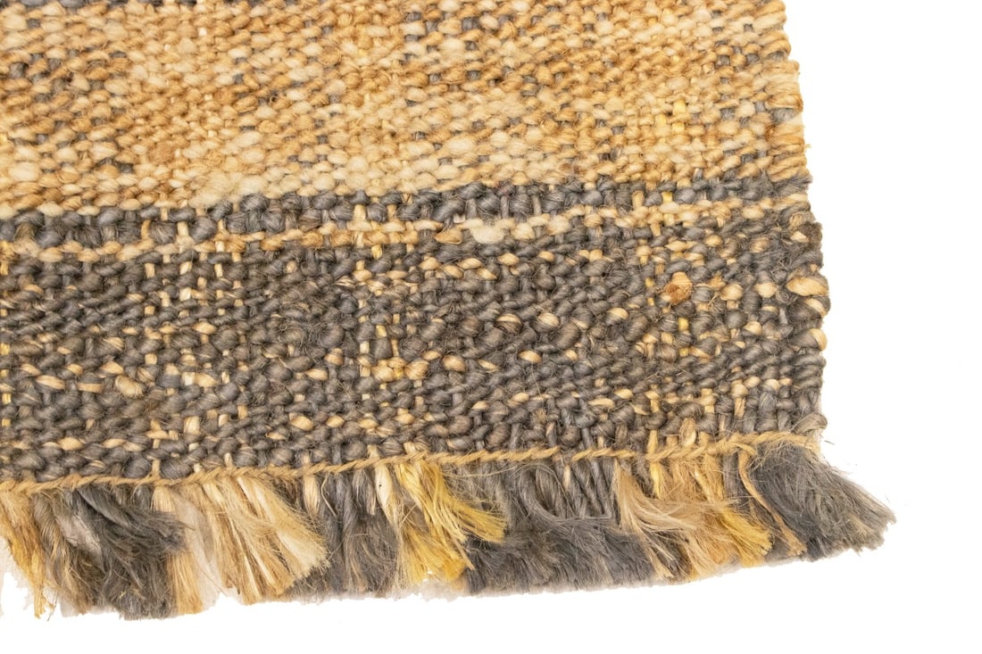 Flat-Weave Wool Jute 2X3 Sumak Modern Rug - 11