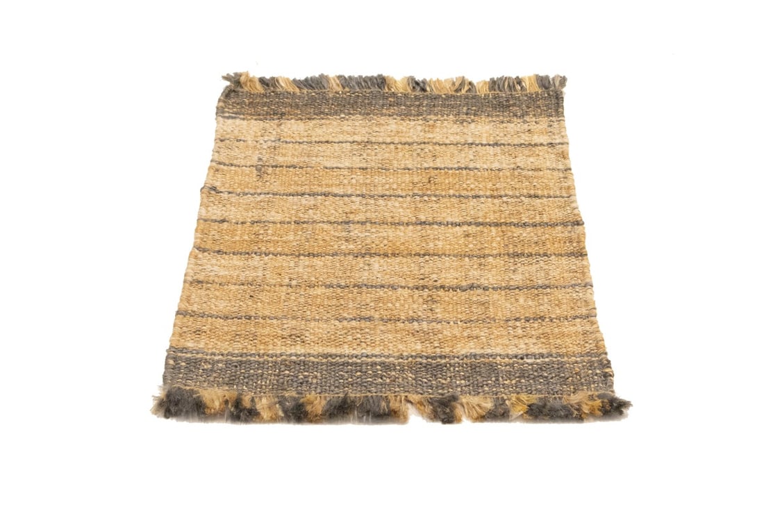 Flat-Weave Wool Jute 2X3 Sumak Modern Rug - 3