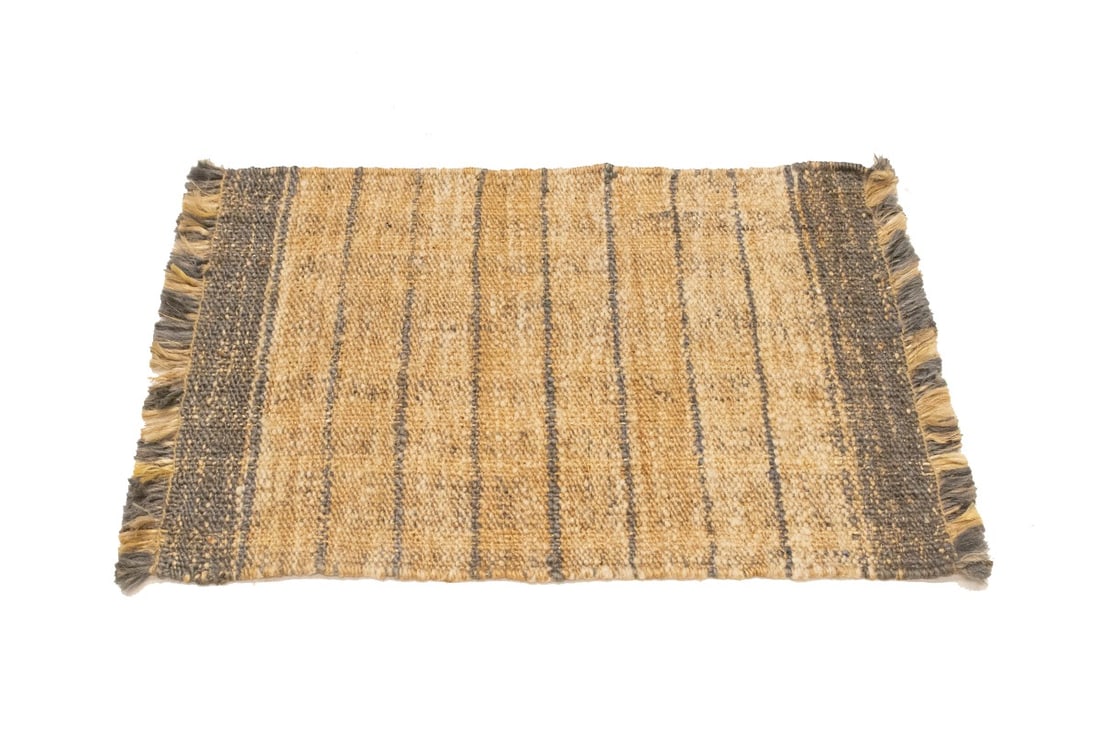 Flat-Weave Wool Jute 2X3 Sumak Modern Rug - 5