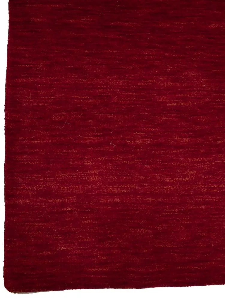 Red Modern Solid 4X6 Gabbeh Oriental Rug - 11