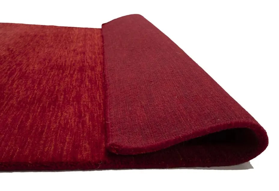Red Modern Solid 4X6 Gabbeh Oriental Rug - 13