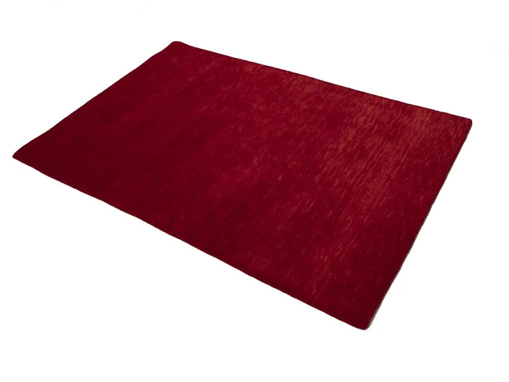 Red Modern Solid 4X6 Gabbeh Oriental Rug - 3