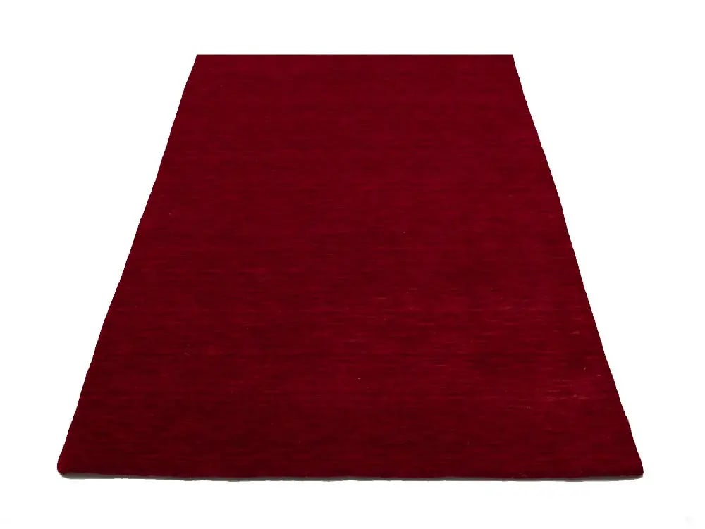Red Modern Solid 4X6 Gabbeh Oriental Rug - 4