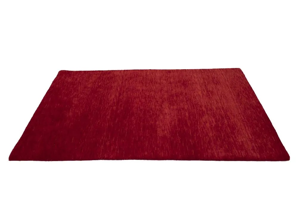 Red Modern Solid 4X6 Gabbeh Oriental Rug - 6