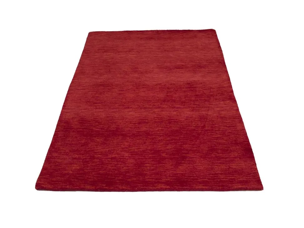 Red Modern Solid 4X6 Gabbeh Oriental Rug - 7