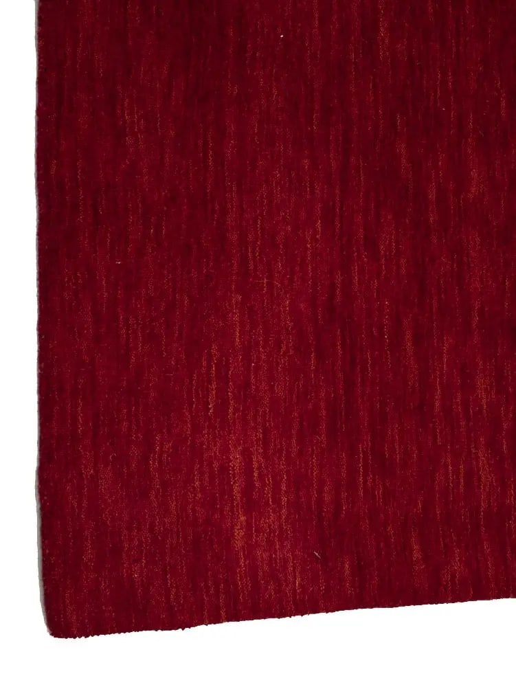 Red Modern Solid 4X6 Gabbeh Oriental Rug - 9
