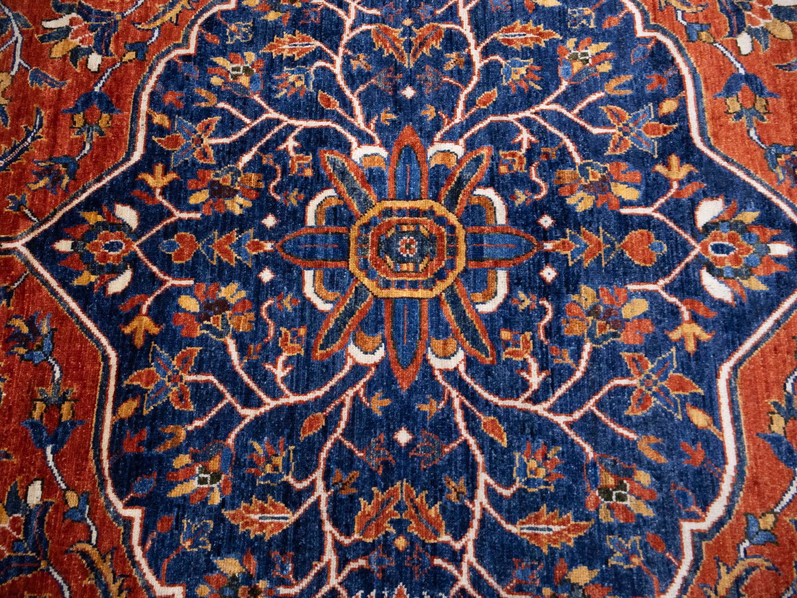 Rusty Red Floral Tribal 7X10 Afghan Herati Oriental Rug - 6