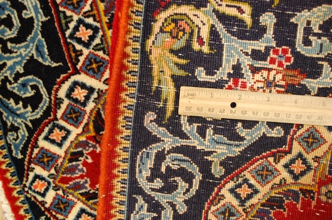 Persian KASHAN RUG,2'4" x 3'4" - 10