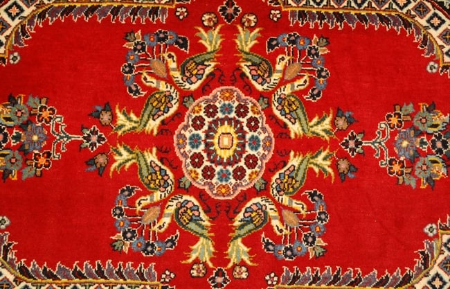 Persian KASHAN RUG,2'4" x 3'4" - 11
