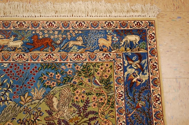Persian ISFAHAN RUG 3.5x5.1 - 5