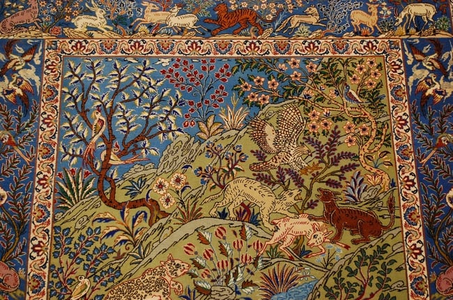 Persian ISFAHAN RUG 3.5x5.1 - 6