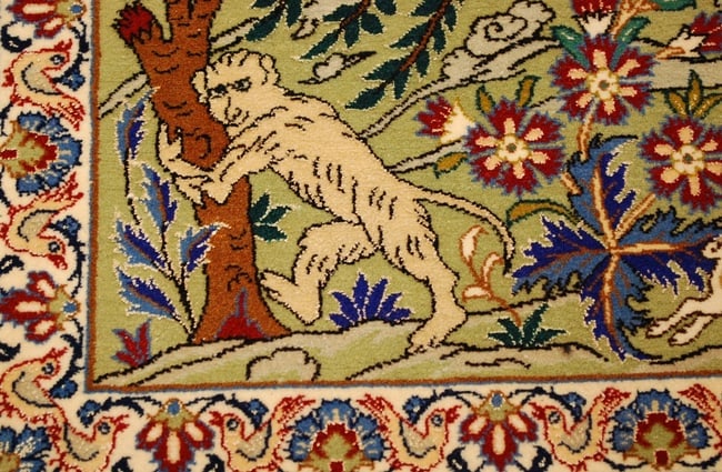 Persian ISFAHAN RUG 3.5x5.1 - 9