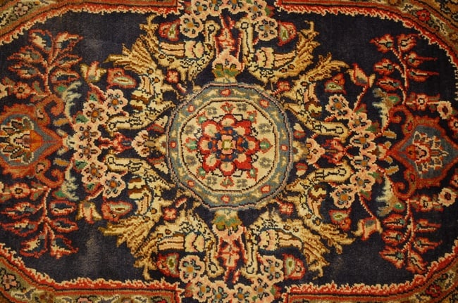 Persian KASHAN RUG 2'1" x 2'9" - 2