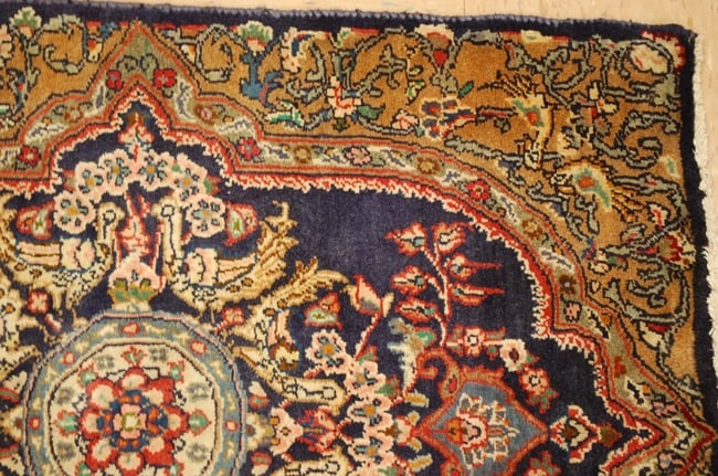 Persian KASHAN RUG 2'1" x 2'9" - 4
