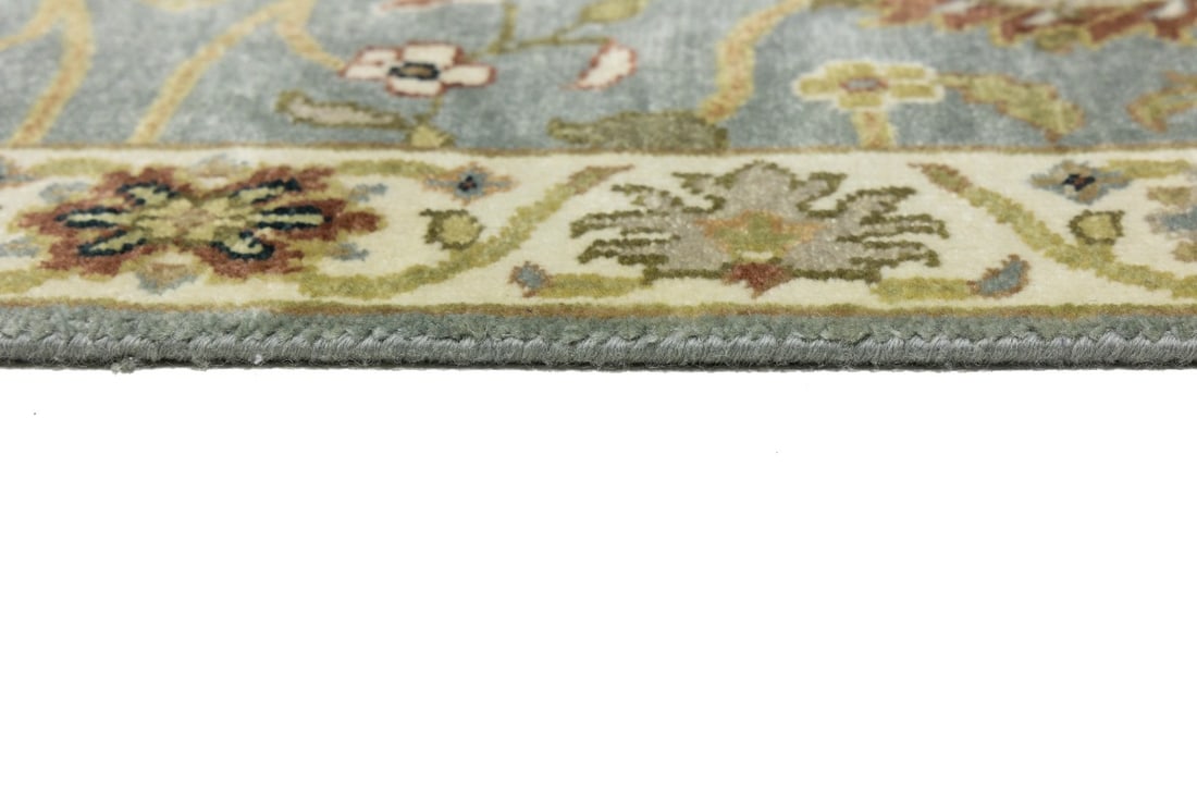 Blue-gray Floral Osh Chobi 2'5X12 Peshawar Oriental Runner Rug - 12