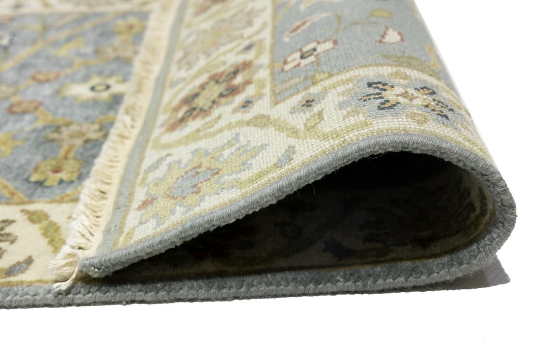 Blue-gray Floral Osh Chobi 2'5X12 Peshawar Oriental Runner Rug - 14