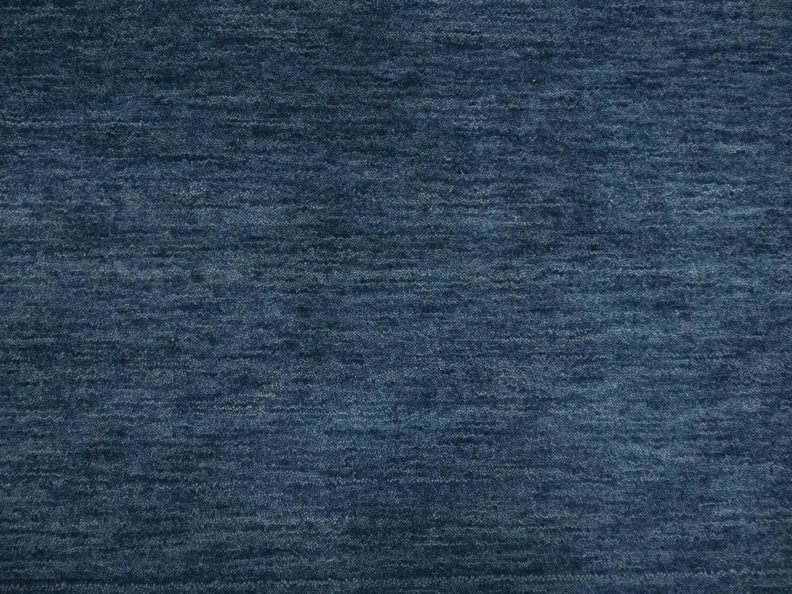 Steel Blue Modern Solid 3X12 Gabbeh Oriental Runner Rug - 13