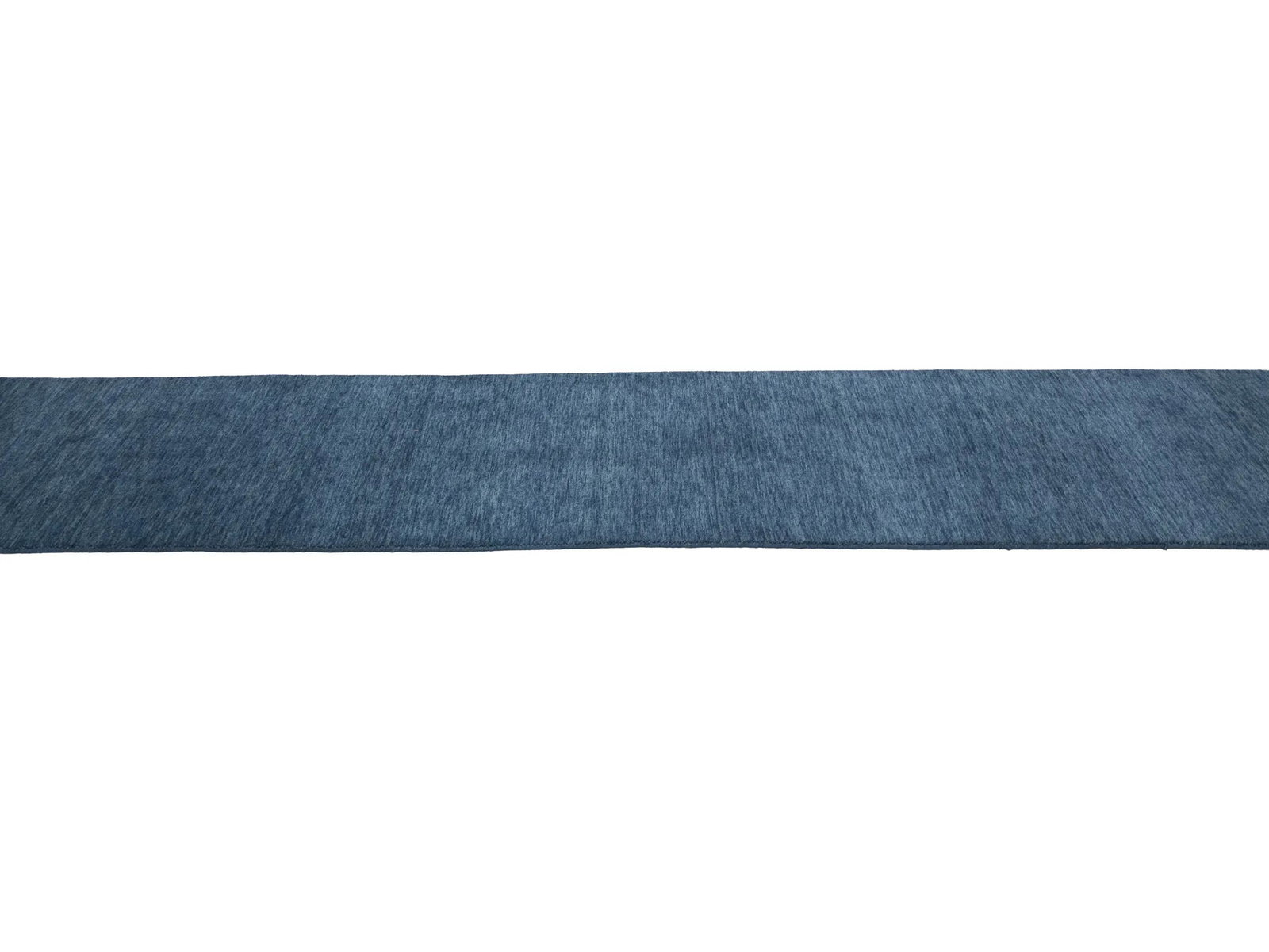 Steel Blue Modern Solid 3X12 Gabbeh Oriental Runner Rug - 7