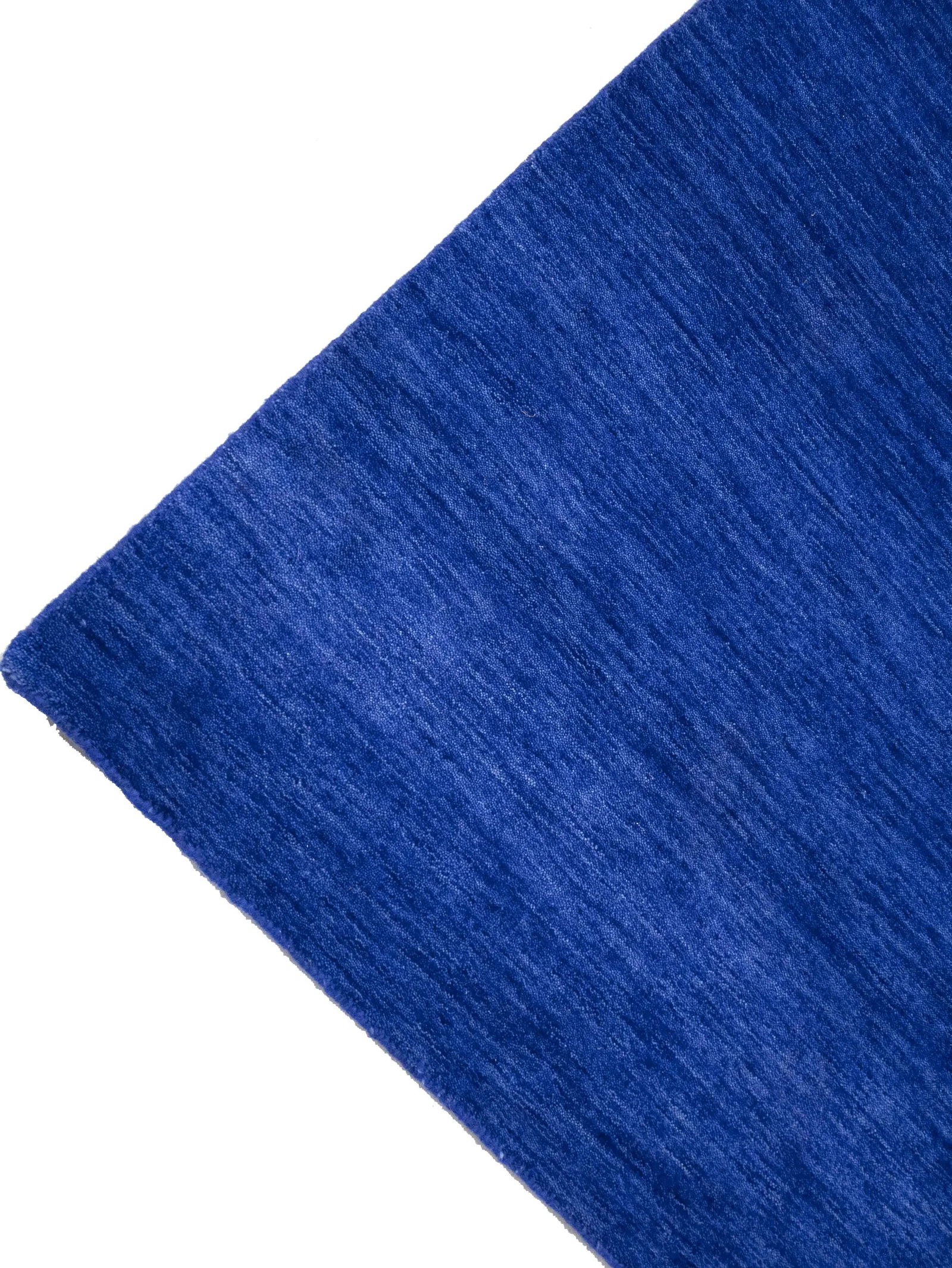 Solid Royal Blue Modern 5X8 Gabbeh Oriental Rug - 11