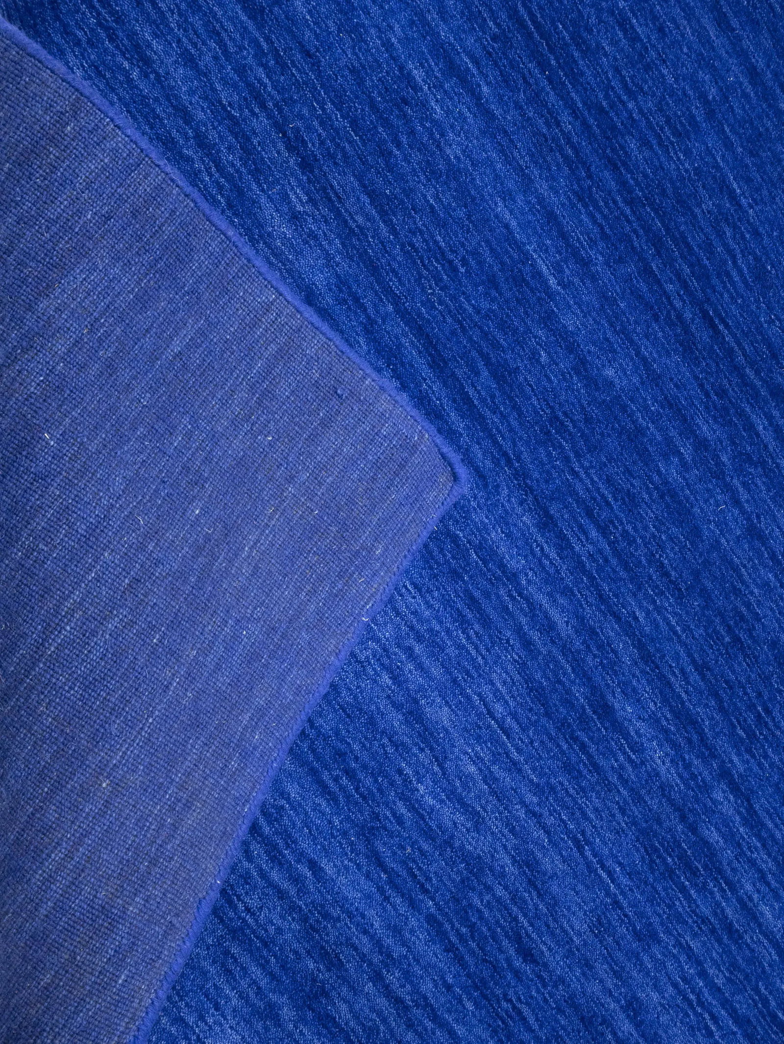 Solid Royal Blue Modern 5X8 Gabbeh Oriental Rug - 12