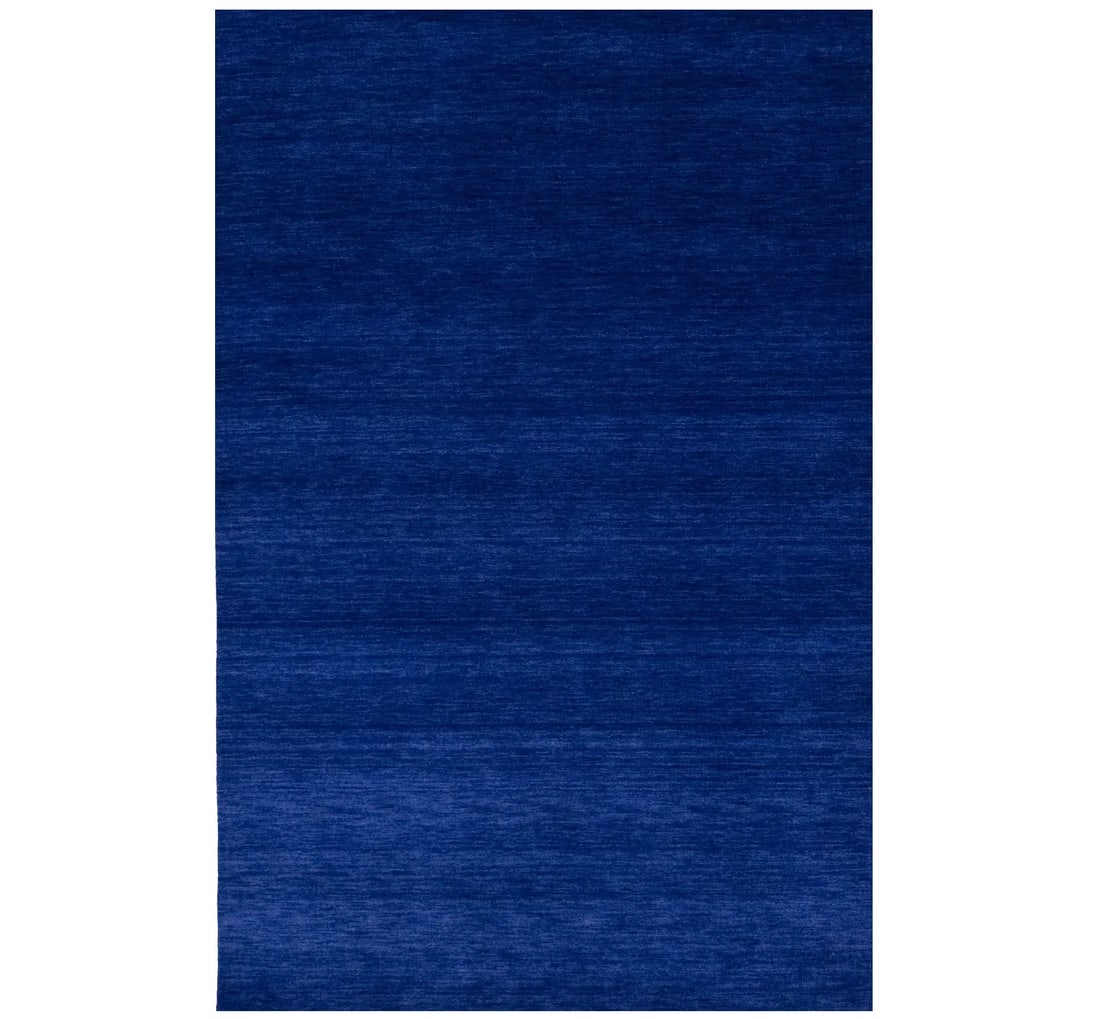 Solid Royal Blue Modern 5X8 Gabbeh Oriental Rug (1 of 12)