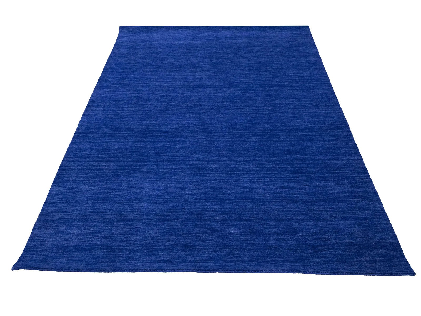 Solid Royal Blue Modern 5X8 Gabbeh Oriental Rug - 3
