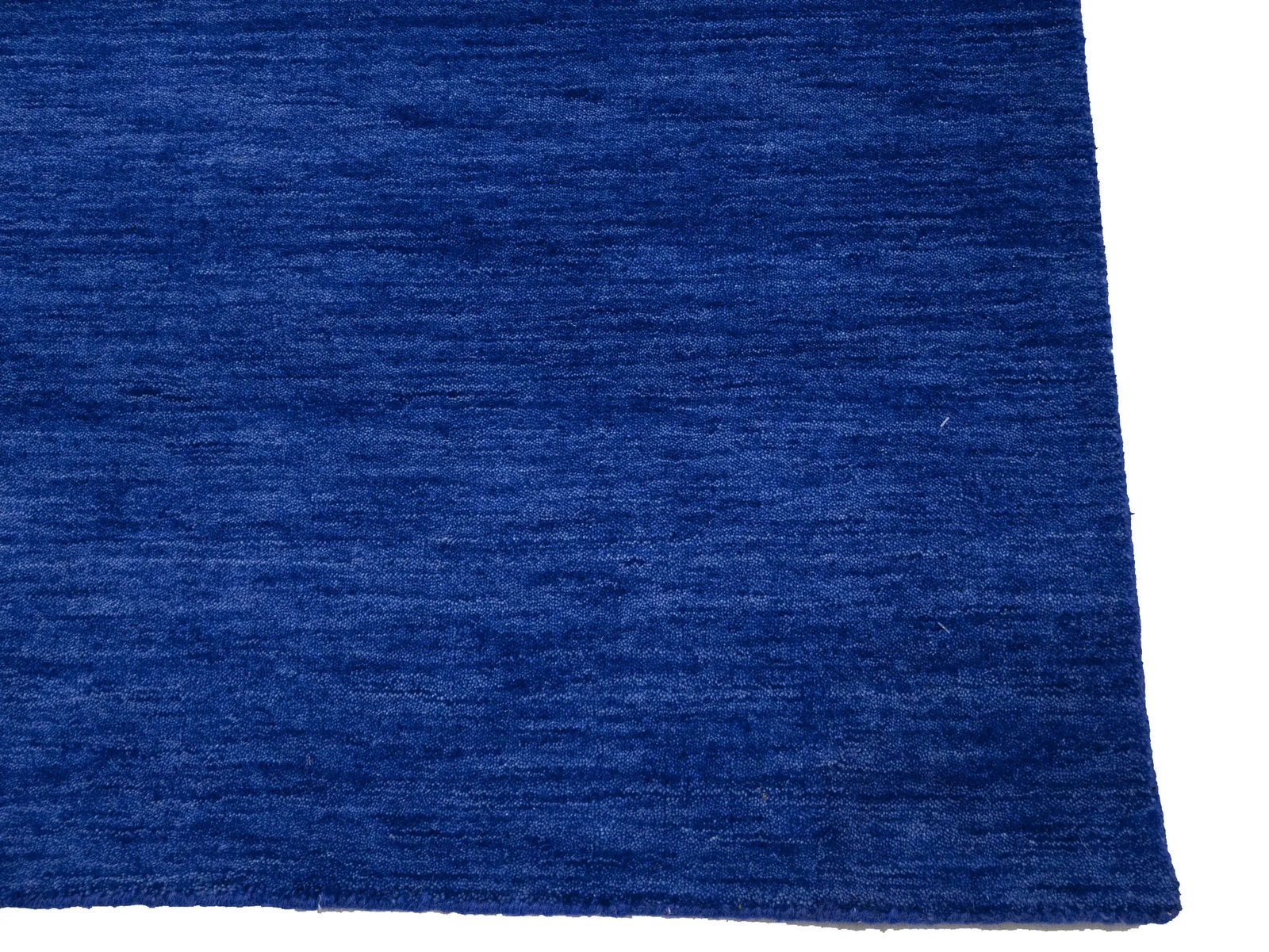 Solid Royal Blue Modern 5X8 Gabbeh Oriental Rug - 9