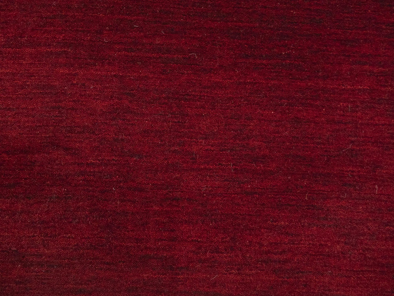 Maroon Red Modern Solid 3X12 Gabbeh Oriental Runner Rug - 8