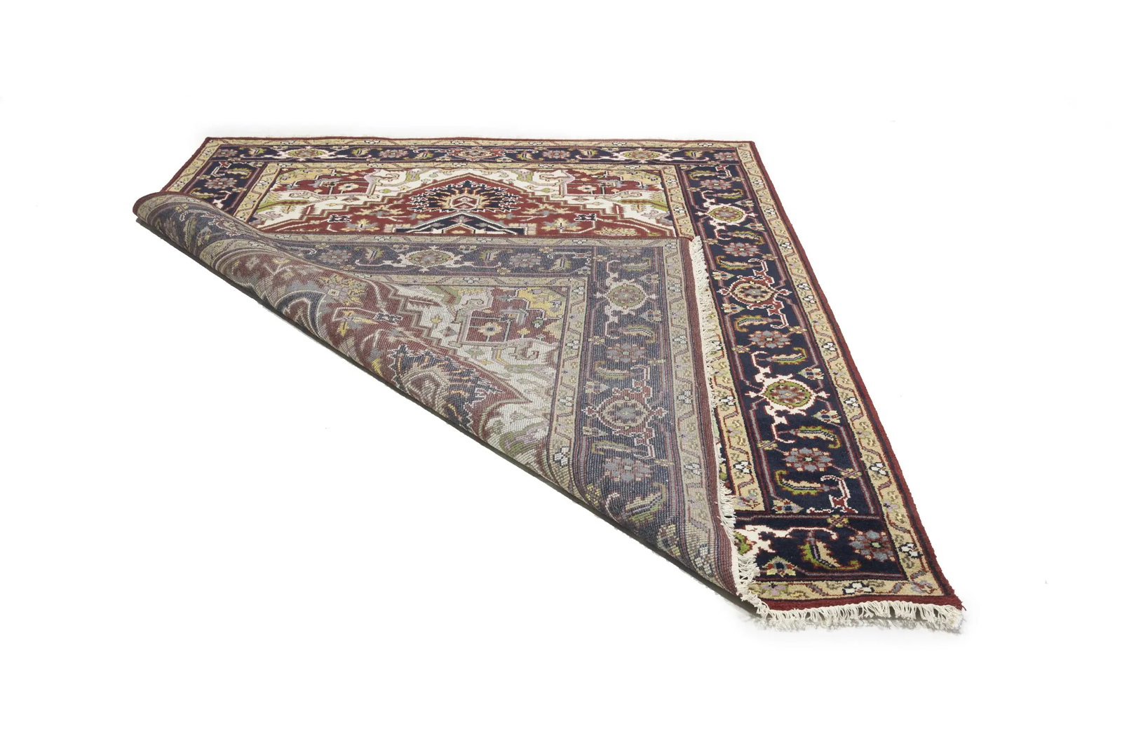 Red Floral 8X10 Heriz Serapi Oriental Rug - 19