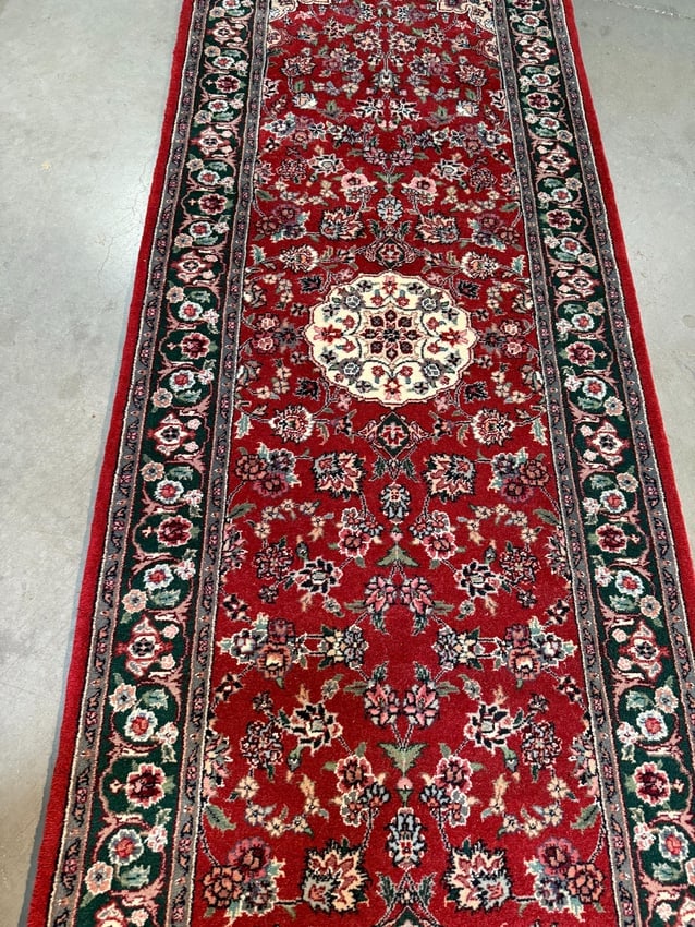 Fine Silk&Wool Tabriz Runner 2.6x10' - 4